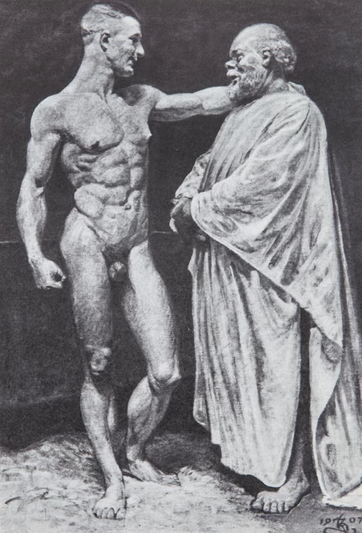 Kristian Zahrtmann - 105, Socrate e Alcibiade